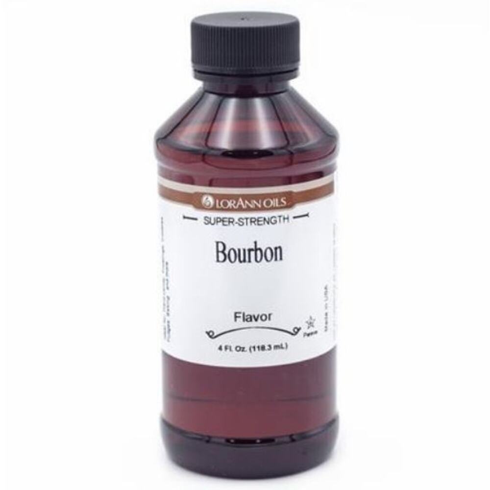 Food Grade Essence Extract Lorann Oils Super Strength Pure Bourbon Flavor 4 oz